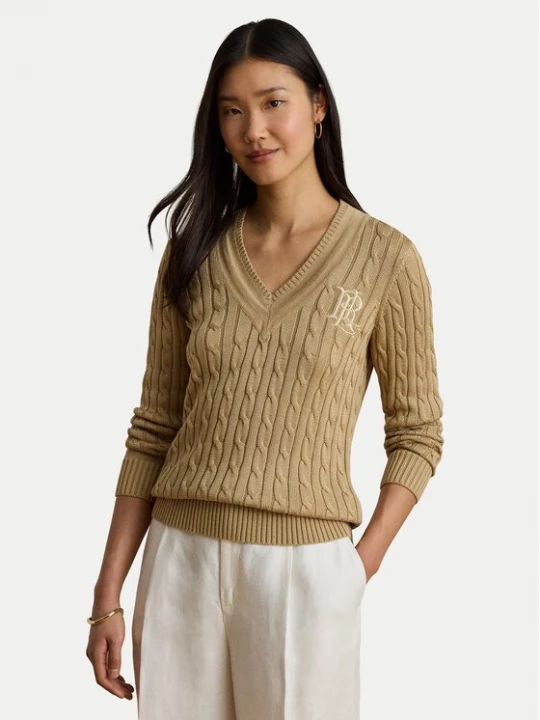 Obrázek produktu LAUREN RALPH LAUREN Svetr Meren 200888795013 Béžová Regular Fit