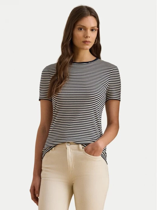 Obrázek produktu LAUREN RALPH LAUREN T-Shirt 200P03721002 Tmavomodrá Slim Fit
