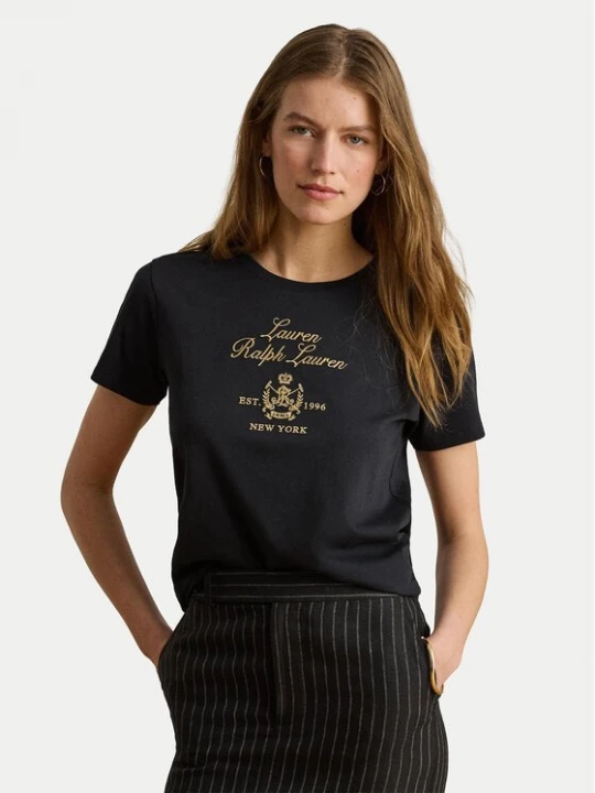 Obrázek produktu LAUREN RALPH LAUREN T-Shirt 200P13943001 Černá Regular Fit