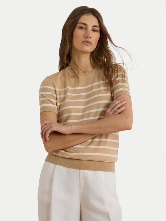 Obrázek produktu LAUREN RALPH LAUREN T-Shirt Eyelah 200P13973002 Béžová Regular Fit