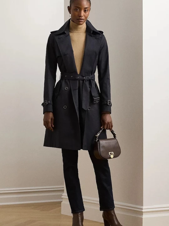 Obrázek produktu Lauren Ralph Lauren Trench kabát Lauren Ralph Lauren námořnická modř