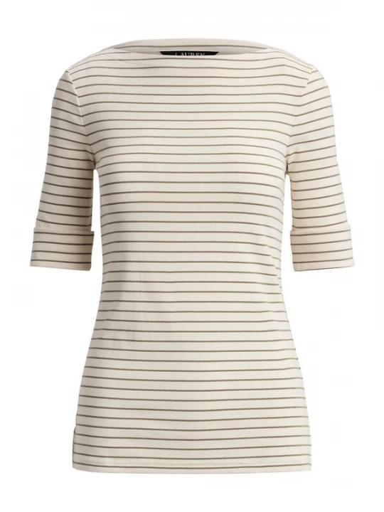 Obrázek produktu Lauren Ralph Lauren Tričko krémová / olivová
