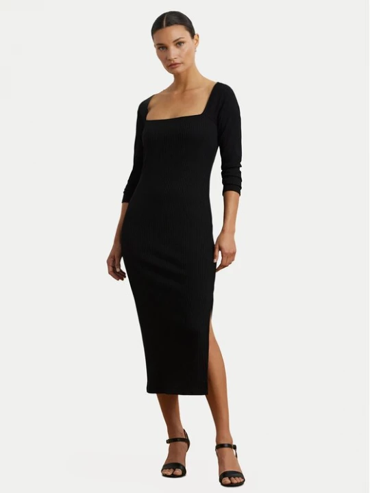 Obrázek produktu LAUREN RALPH LAUREN Úpletové šaty 200978539001 Černá Slim Fit