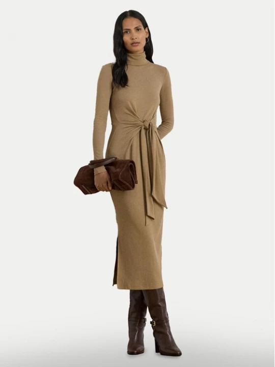 Obrázek produktu LAUREN RALPH LAUREN Úpletové šaty 200980028003 Béžová Slim Fit