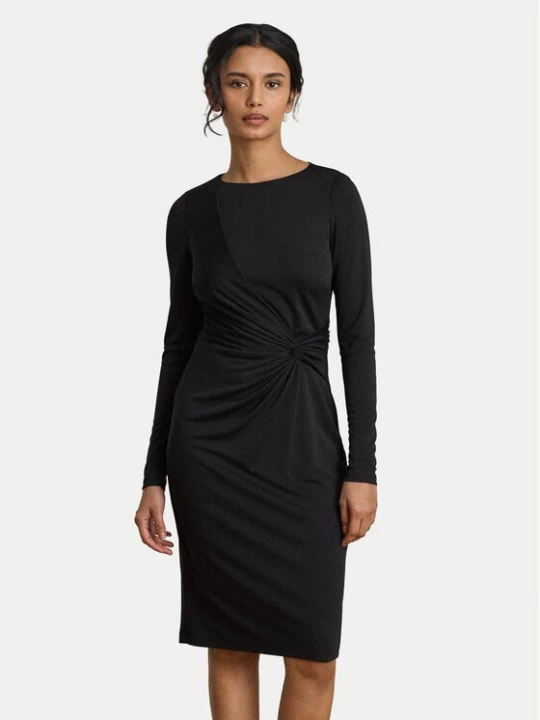 Obrázek produktu LAUREN RALPH LAUREN Úpletové šaty 200P14033002 Černá Slim Fit