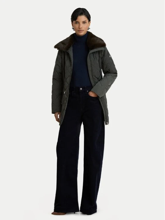 Obrázek produktu LAUREN RALPH LAUREN Vatovaná bunda 297P23481003 Tmavě zelená Regular Fit