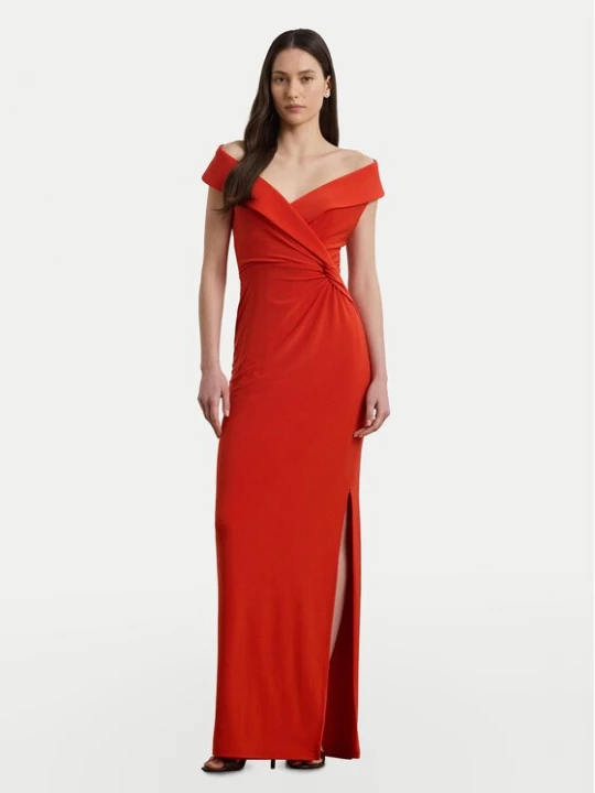 Obrázek produktu LAUREN RALPH LAUREN Večerní šaty 253863940024 Oranžová Slim Fit