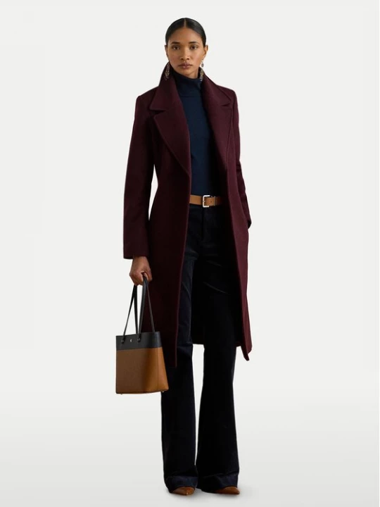 Obrázek produktu LAUREN RALPH LAUREN Vlněný kabát 297962169005 Bordó Regular Fit