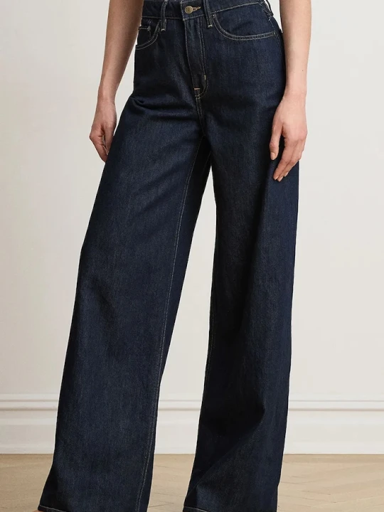 Obrázek produktu Lauren Ralph Lauren wide leg džíny dámské námořnická modř