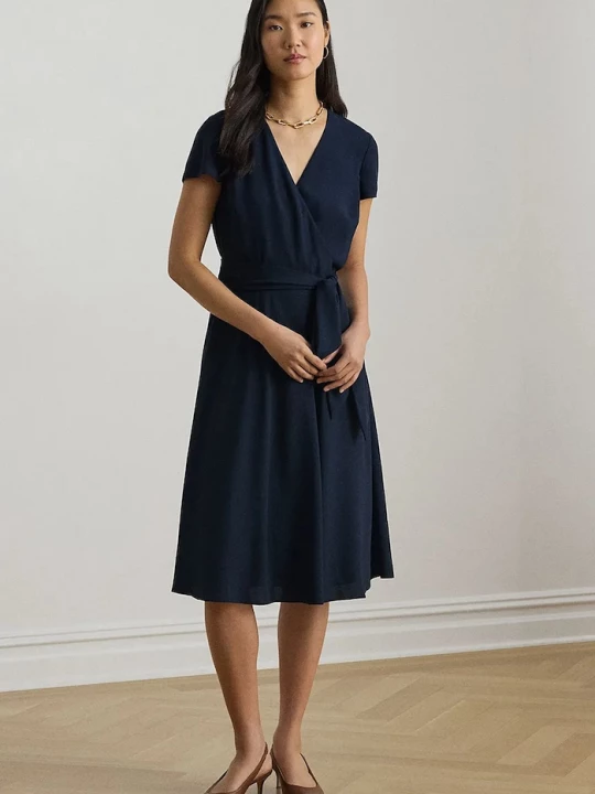 Obrázek produktu Lauren Ralph Lauren zavinovací šaty námořnická modř