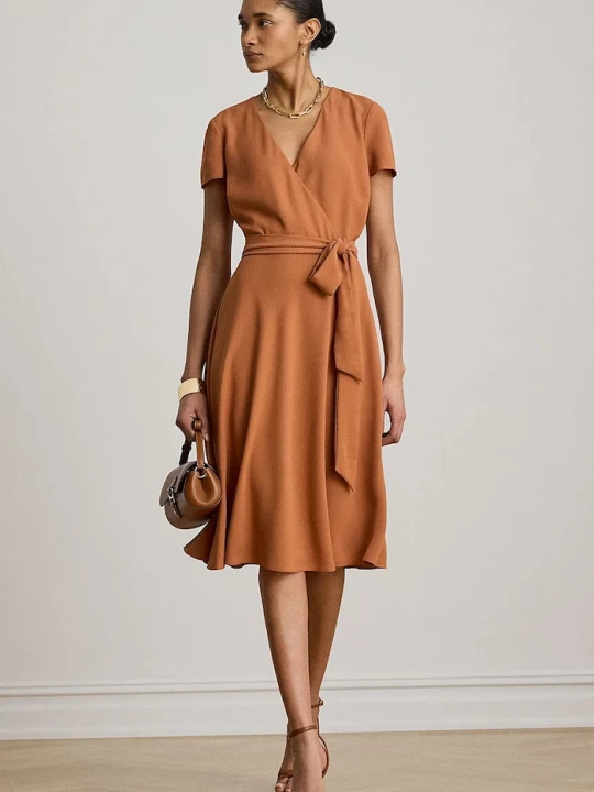 Obrázek produktu Lauren Ralph Lauren zavinovací šaty oranžová