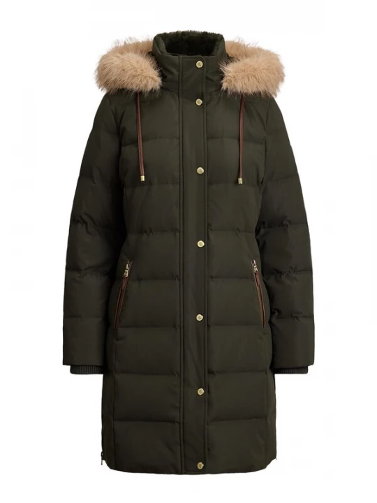 Obrázek produktu Lauren Ralph Lauren Zimní kabát tmavě zelená