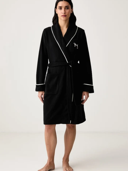 Obrázek produktu Lauren Ralph Lauren župan dámský fleecový černá