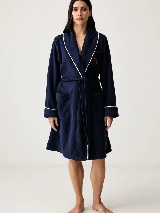 Obrázek produktu Lauren Ralph Lauren župan dámský fleecový námořnická modř