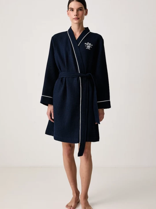 Obrázek produktu Lauren Ralph Lauren župan s bavlnou námořnická modř