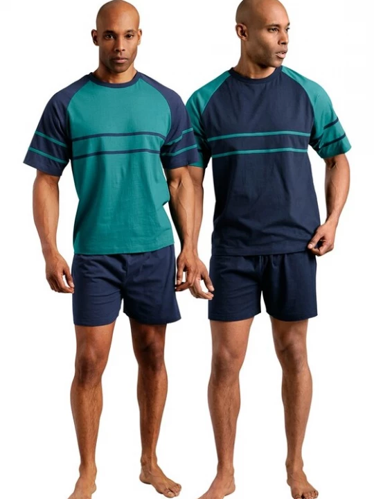 Obrázek produktu LE JOGGER Pyžamo krátké  marine modrá / petrolejová