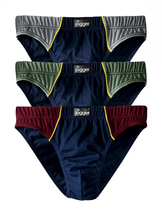 Obrázek produktu LE JOGGER Slipy  marine modrá / světlemodrá / zelená / červená