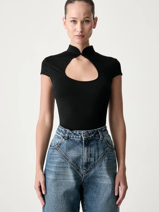 Obrázek produktu Le Privé halenka dámská s modalem CORALIE TOP NOIR černá