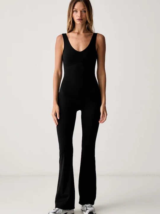Obrázek produktu Le Privé overal dámský COMFORT FLARE JUMPSUIT černá