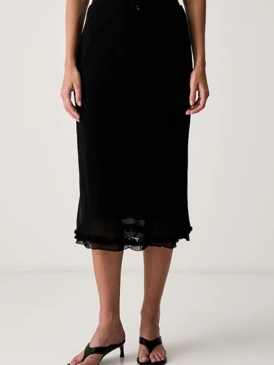 Obrázek produktu Le Privé sukně z viskózy MELISSA SKIRT NOIR černá
