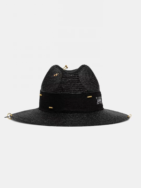 Obrázek produktu LE SH KA headwear LE SH KA slaměný klobouk pletený Black Fedora