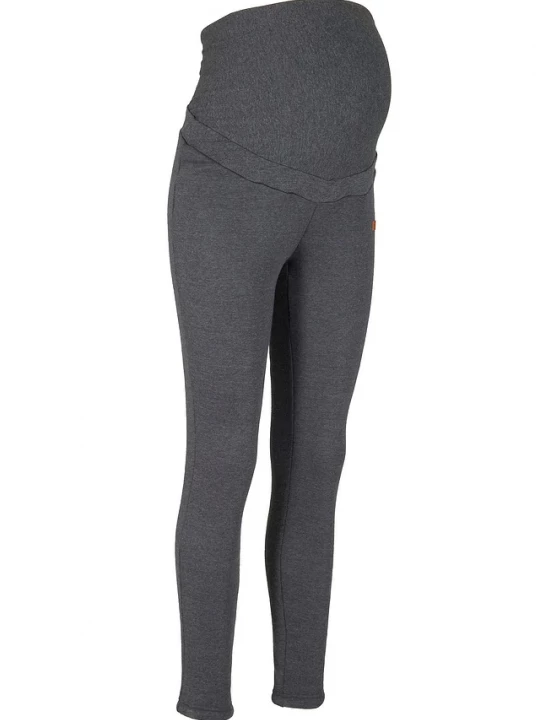Obrázek produktu Legginsy ciążowe na podszewce z polaru baranka, Slim Fit BonPrix szary
