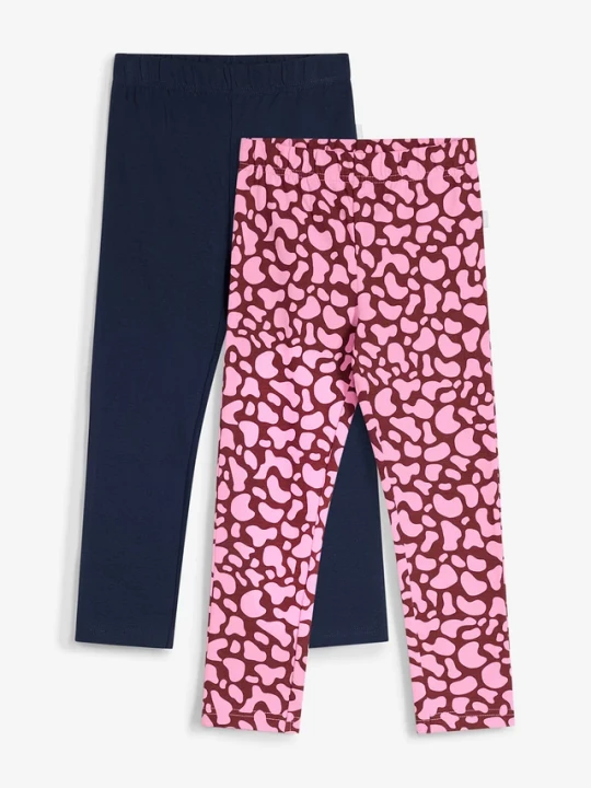 Obrázek produktu Legginsy marki Lurchi z elastycznej mieszanki bawełny organicznej (zestaw 2 szt.) BonPrix niebieski