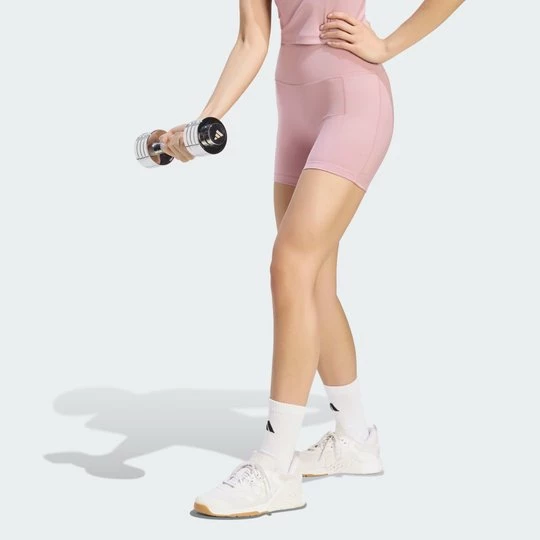 Obrázek produktu Legíny 3 Stripes Studio All Me Booty Short Adidas Magic Mauve