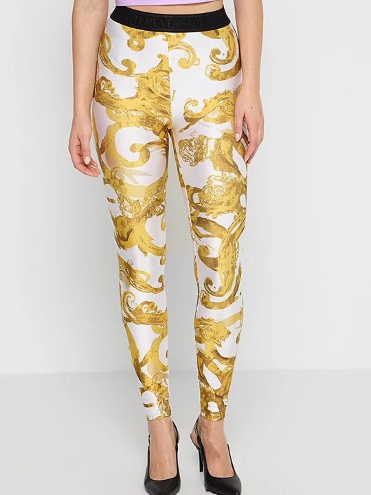 Obrázek produktu Legíny - kalhoty Versace Jeans Couture zlatá barva