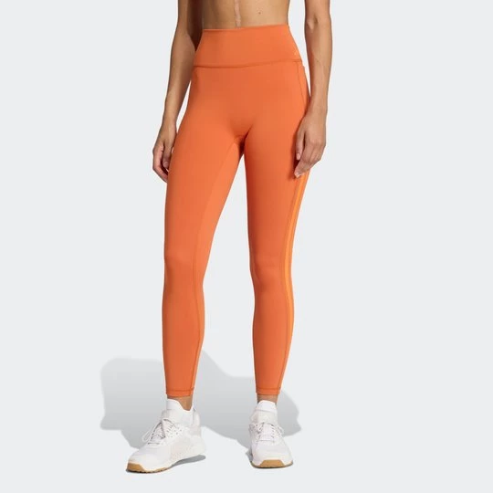 Obrázek produktu Legíny Optime Workout 3-Stripes 7 / 8 Adidas Fox Orange