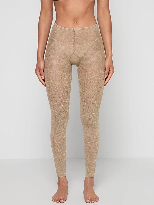 Obrázek produktu Legíny - punčochy Missoni zlatá barva