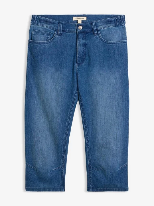 Obrázek produktu Lehké 3/4 džíny s pružným pasem, Slim Fit BonPrix