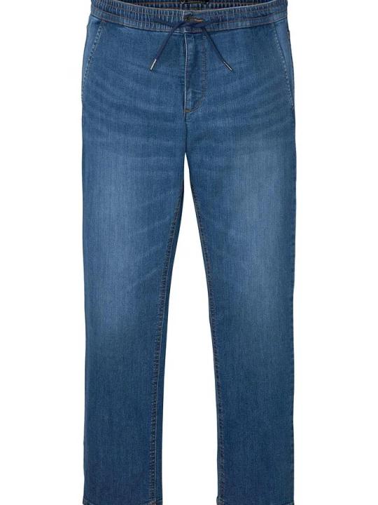 Obrázek produktu Lehké džíny bez zapínání a s pružným pasem, Regular Fit, Straight BonPrix