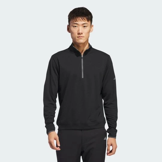 Obrázek produktu Lehký top s polovičním zipem Adidas černá