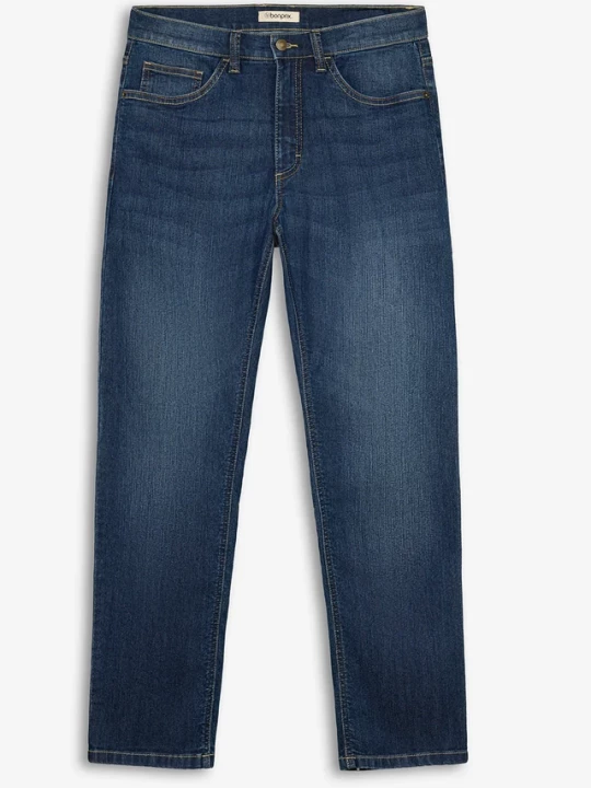 Obrázek produktu Lekkie jeansy regular fit, straight fit BonPrix niebieski