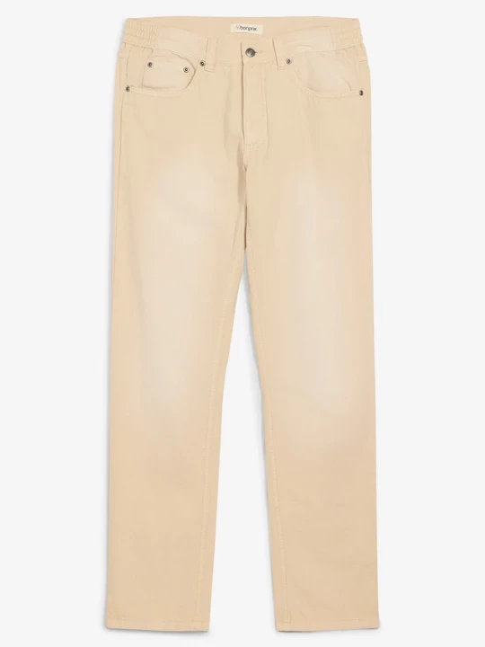 Obrázek produktu Lekkie jeansy regular fit z elastyczną wstawką w talii, z kolorowego denimu, straight BonPrix