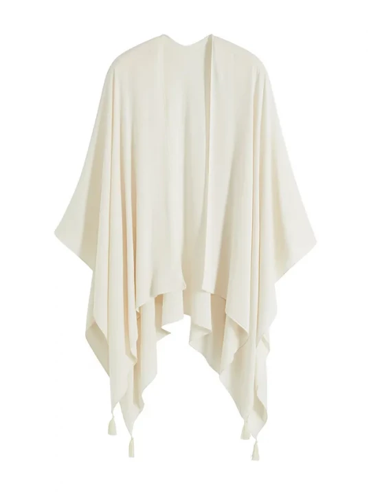 Obrázek produktu Lekkie letnie poncho BonPrix biały