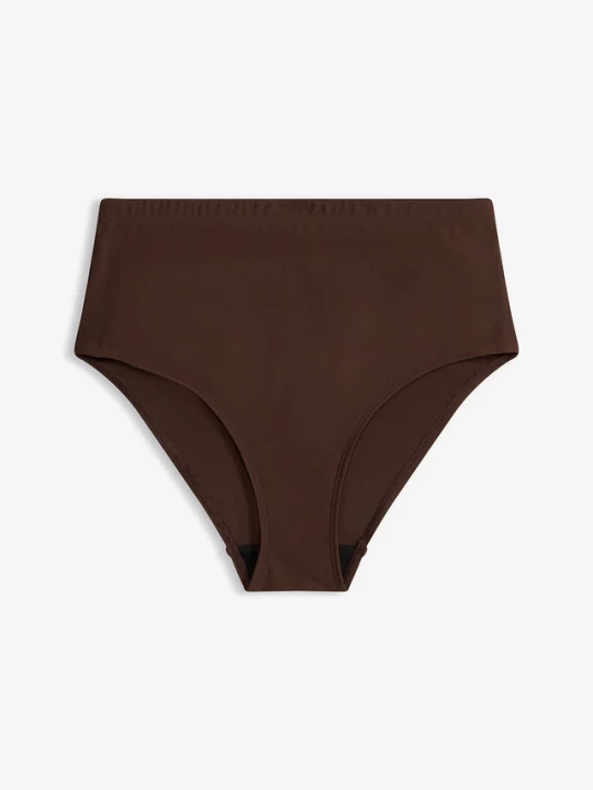 Obrázek produktu Lekko modelujące sylwetkę figi bikini z wysokim stanem BonPrix brązowy