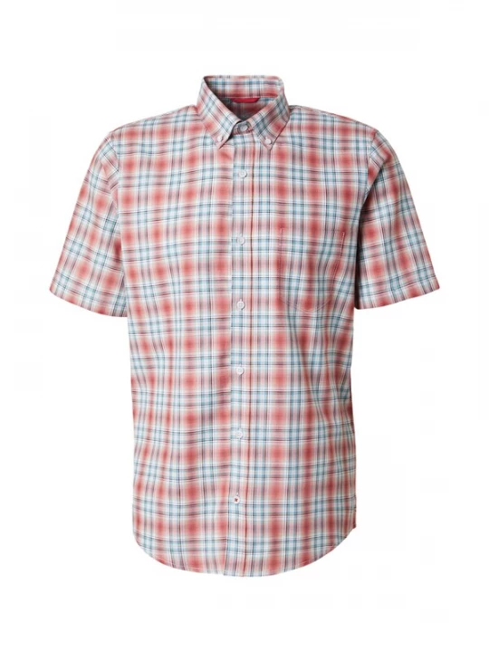Obrázek produktu LERROS Košile aqua modrá / světle červená / černá / offwhite