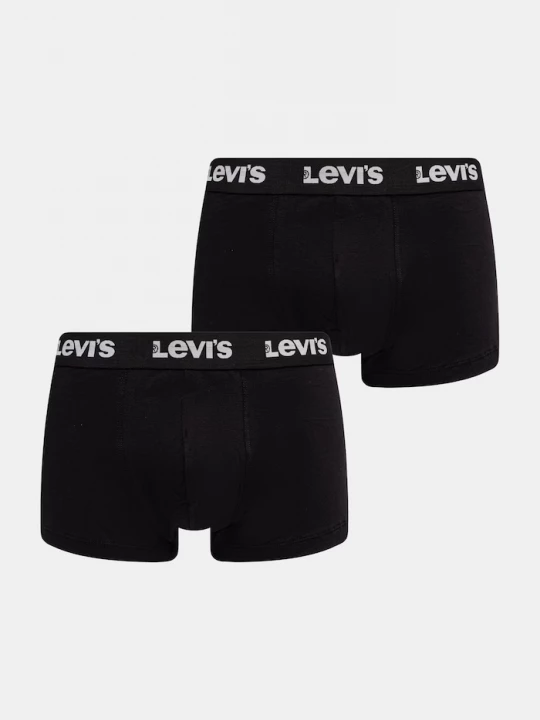 Obrázek produktu Levi' boxerky pánské bavlněné elastanem 2-pack Levi's černá
