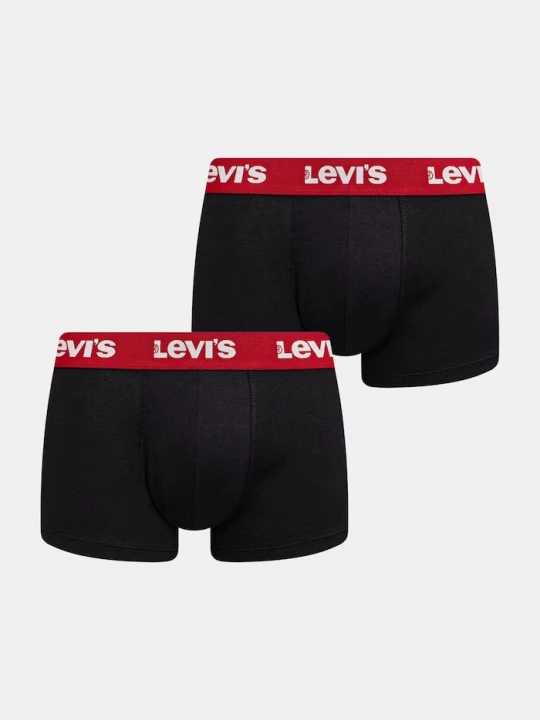 Obrázek produktu Levi' boxerky pánské bavlněné elastanem 2-pack Levi's černá