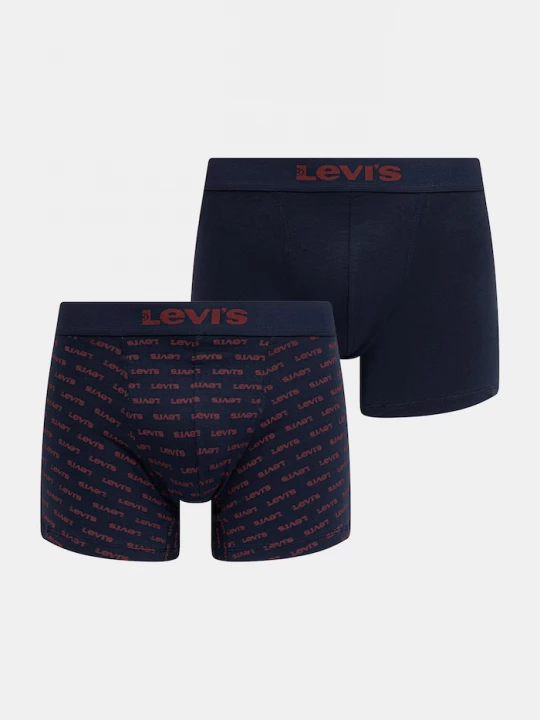 Obrázek produktu Levi' boxerky pánské bavlněné elastanem 2-pack Levi's námořnická modř