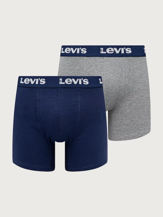 Obrázek produktu Levi' přiléhavé boxerky pánské bavlněné elastanem 2-pack Levi's námořnická modř