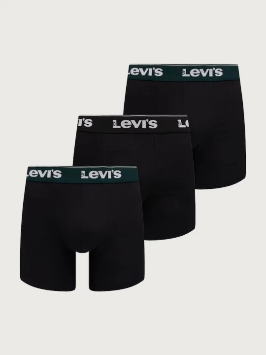 Obrázek produktu Levi' přiléhavé boxerky pánské bavlněné elastanem 3-pack Levi's černá