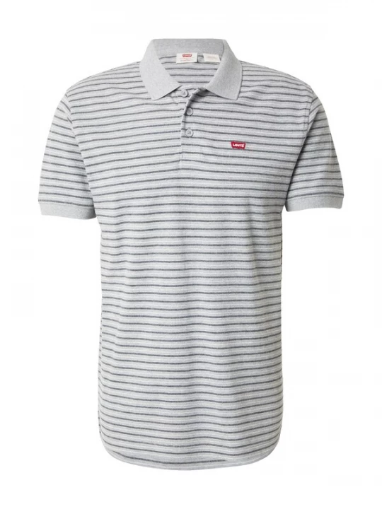 Obrázek produktu LEVI'® Tričko 'Housemark Polo' šedý melír / černá / bílá Levi's