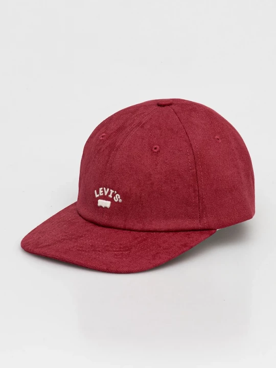 Obrázek produktu Levi's Bavlněná baseballová čepice Levi's červená