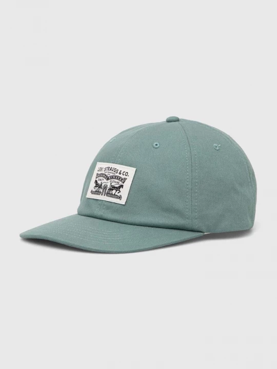 Obrázek produktu Levi's Bavlněná baseballová čepice Levi's tyrkysová