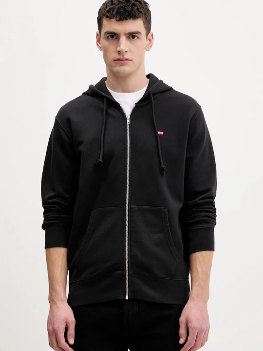 Obrázek produktu Levi's Bavlněná mikina Levi's THE ORIGINAL HM ZIP UP černá