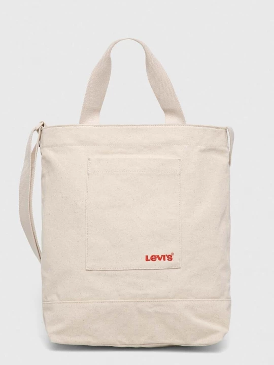 Obrázek produktu Levi's Bavlněná taška Levi's béžová