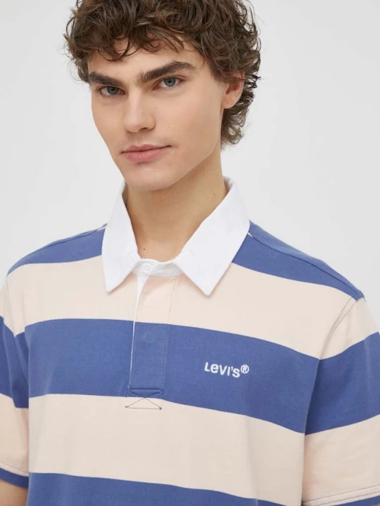 Obrázek produktu Levi's Bavlněné polo tričko Levi's fialová